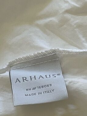 Arhaus White King size Fitted sheet only - Made in Italy